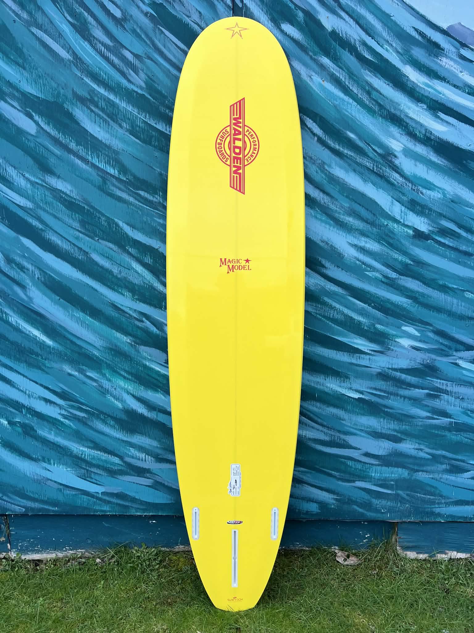 Walden 8'0" Magic Wahine Mid-Length Longboard Surfboard - Bottom